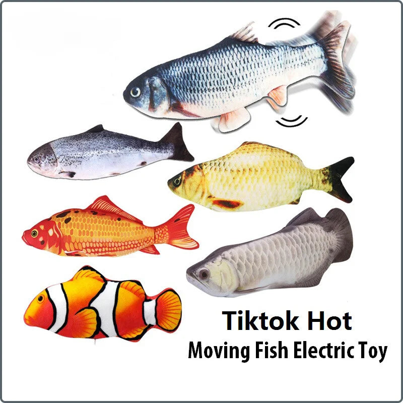 Hot Children'S Toy Electric Fish Will Jump and Move to Sleep Fake Fish Electric Pat Fish to Coax Baby Toy Fish Toy Sleeping Baby